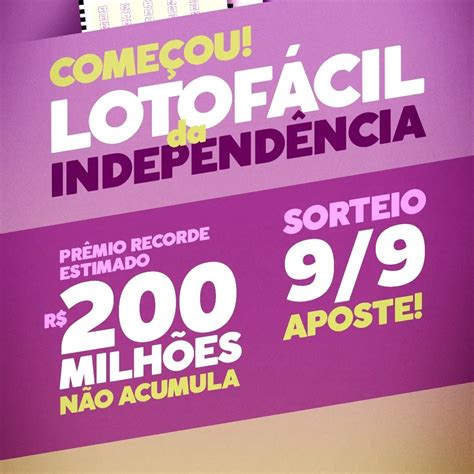 lotofácil da independência 2019,Mais